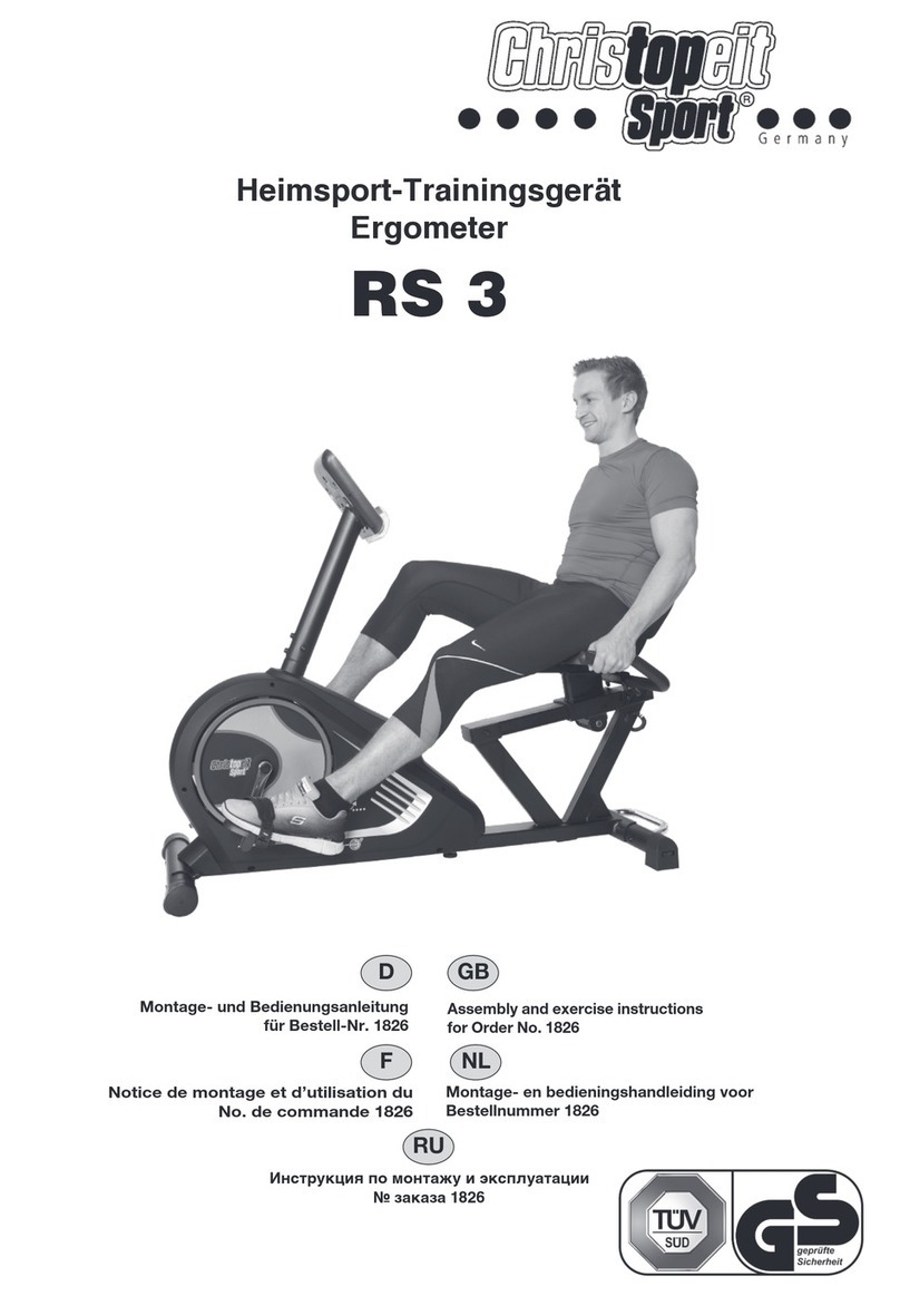 Christopeit Sport RS 3 Assembly and exercise instructions Christopeit Sport RS 3 Assembly and exercise instructions