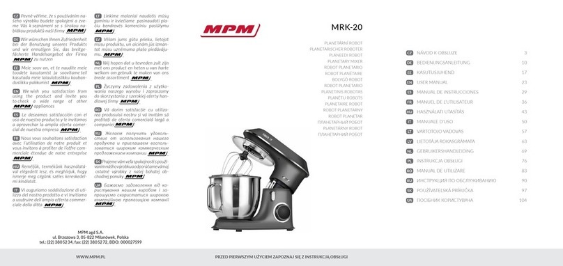 MPM MRK-20 User manual