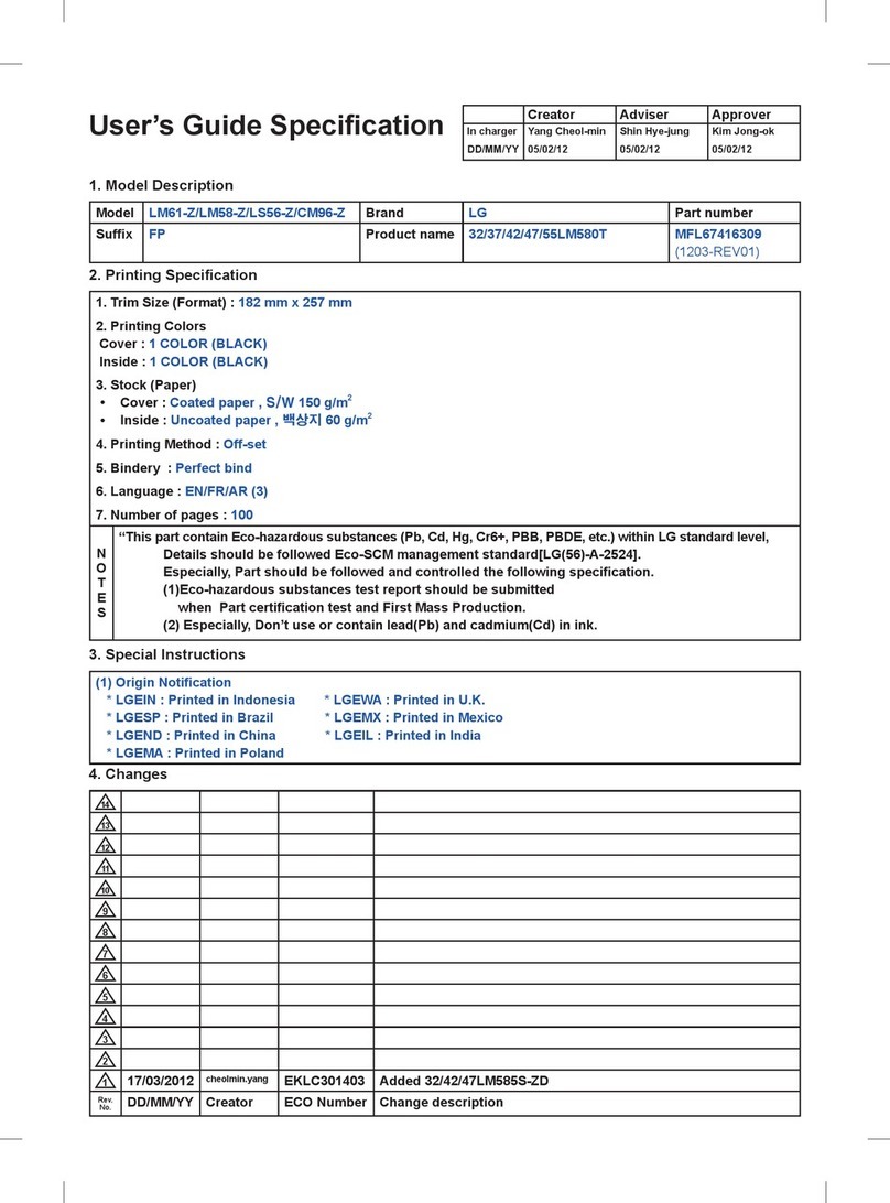 LG LM61-Z User manual