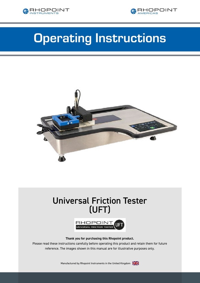 Rhopoint UFT operating instructions Rhopoint UFT operating instructions