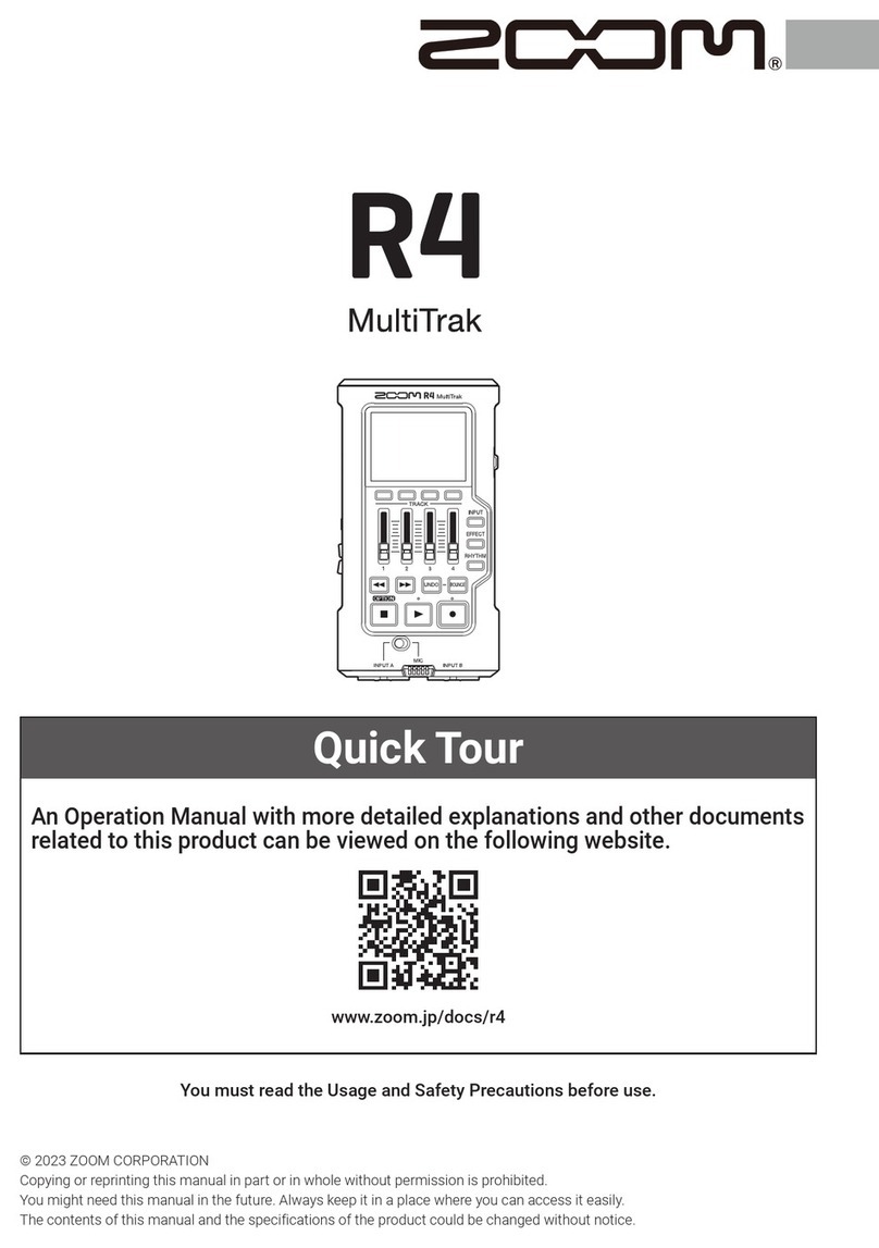 Zoom R4 User manual