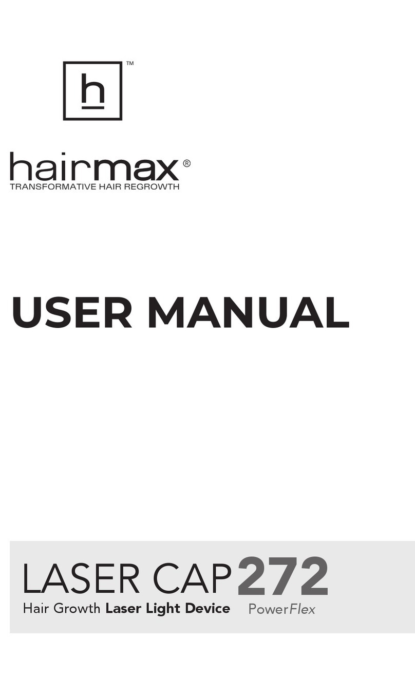 HairMax PowerFlex LASER CAP 272 User manual