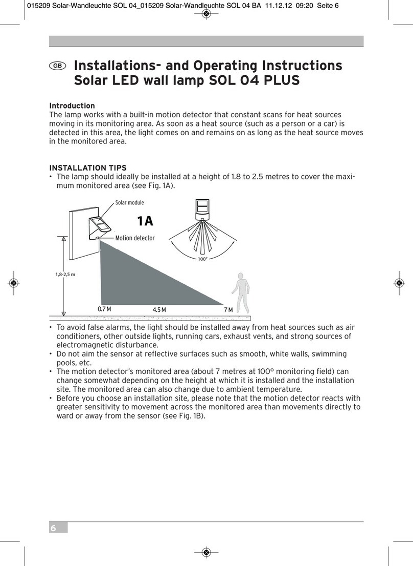 brennenstuhl SOL 04 PLUS Installation and operating instructions