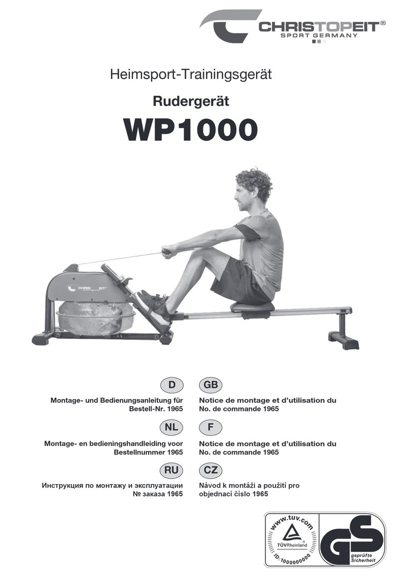Christopeit Sport WP1000 User manual Christopeit Sport WP1000 User manual