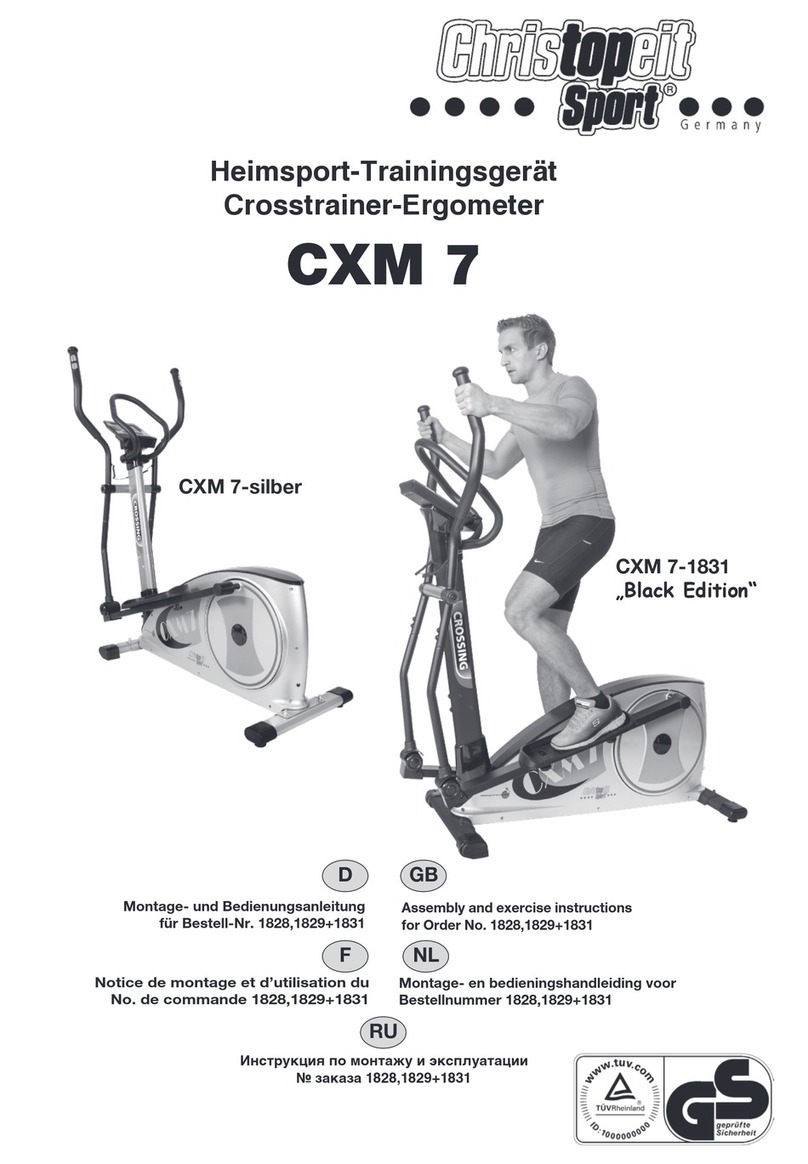 Christopeit Sport CXM 7 Assembly and exercise instructions