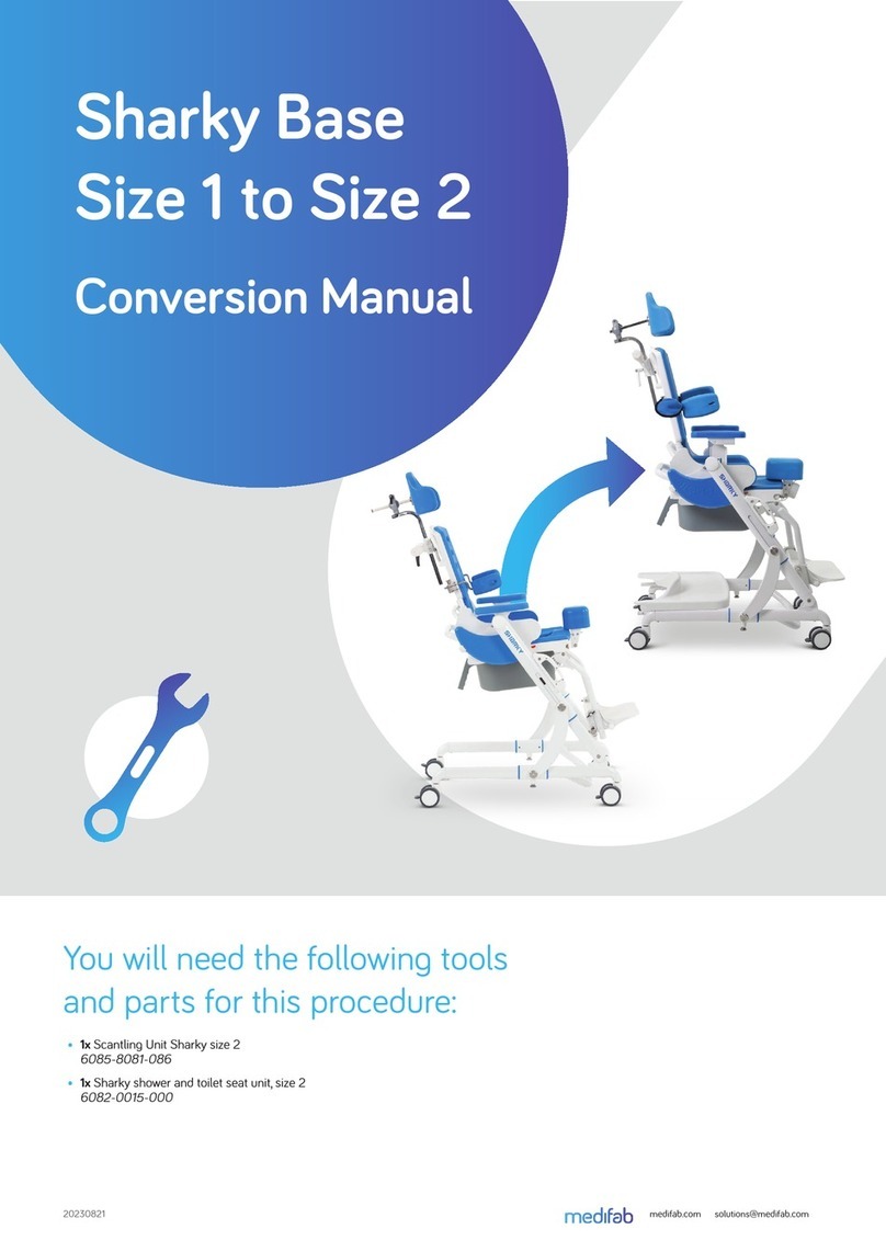 Medifab Sharky Base Conversion manual Medifab Sharky Base Conversion manual