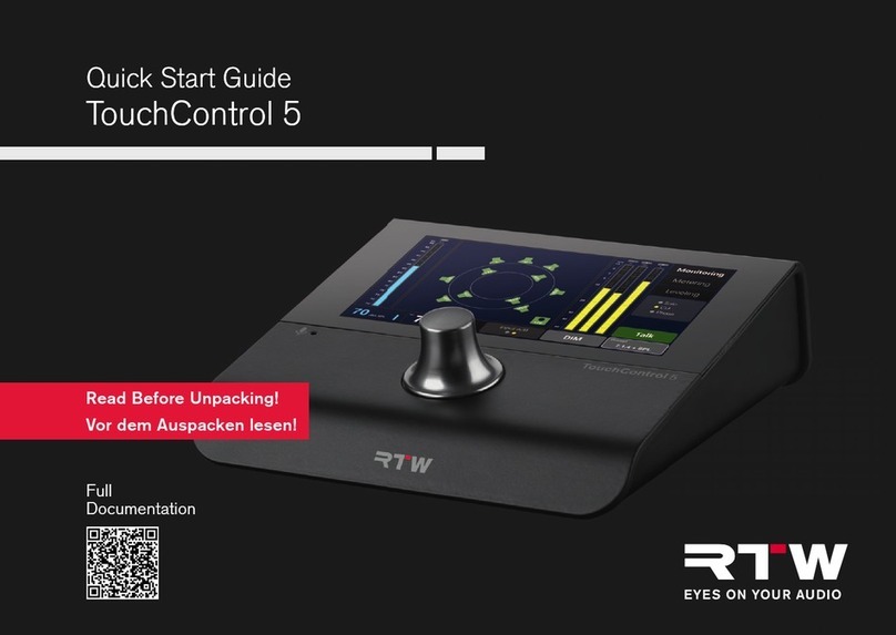 RTW TouchControl 5 quick start guide