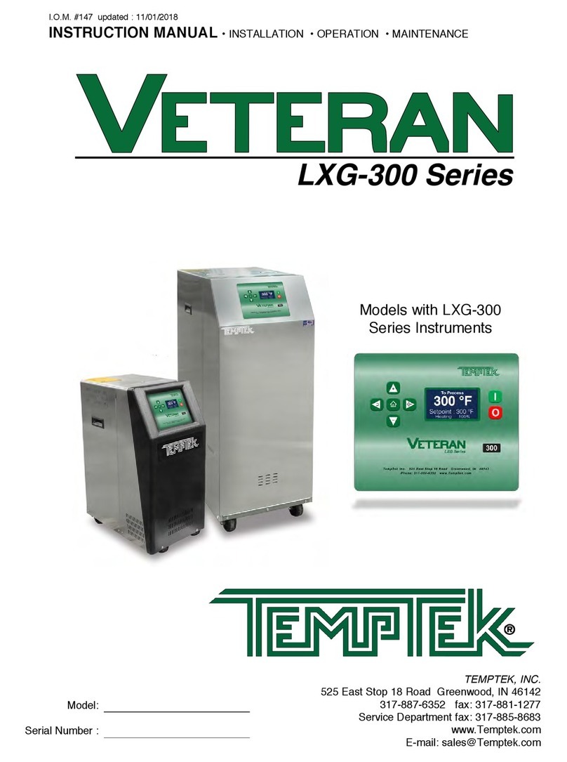 Temptek VETERAN LXG-300 Series instruction manual