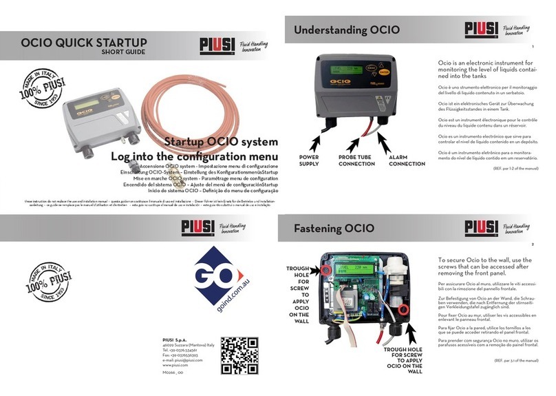 Piusi OCIO Quick start-up