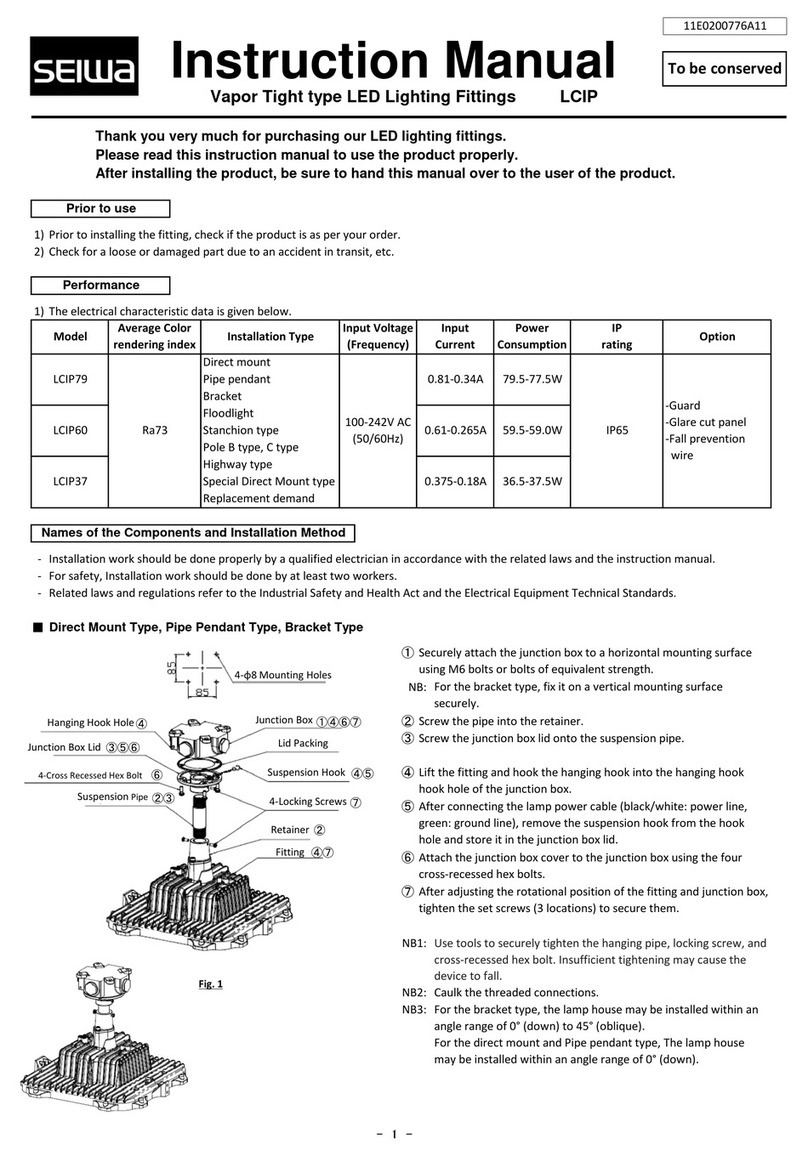 Seiwa LCIP79 instruction manual