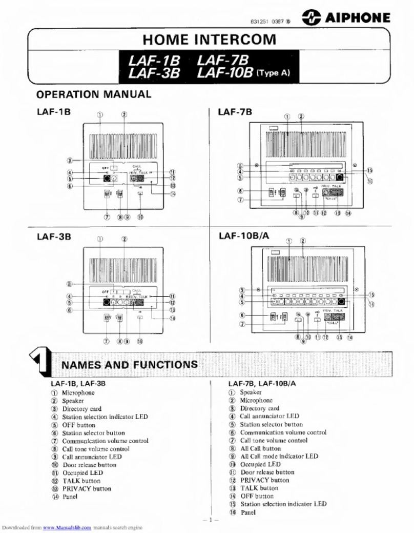 Aiphone LAF-1B User manual