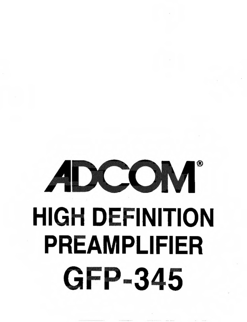 Adcom GFP-345 User manual