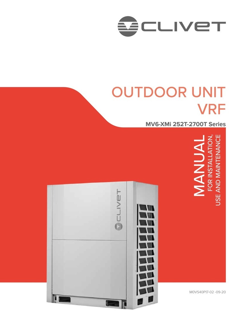 CLIVET MV6-Xmi 252T-2700T Series Reference manual