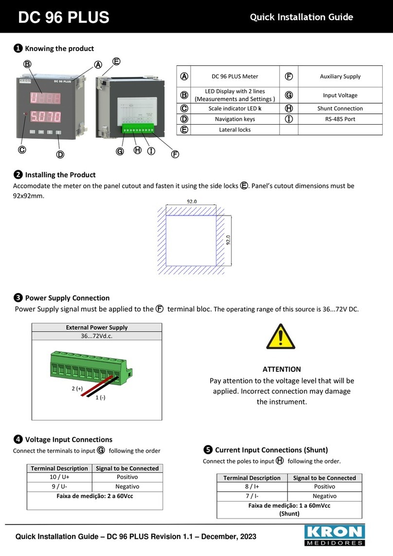 Kron DC 96 PLUS Quick installation guide