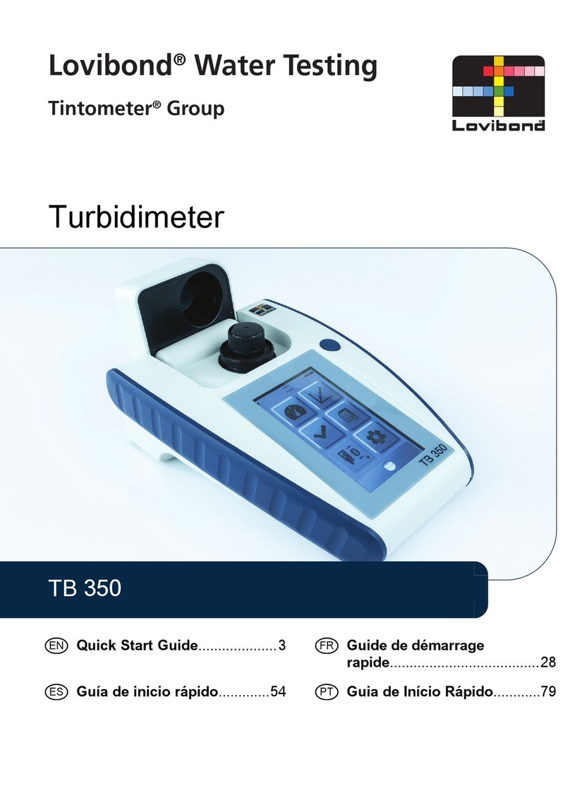 Tintometer Lovibond TB 350 quick start guide