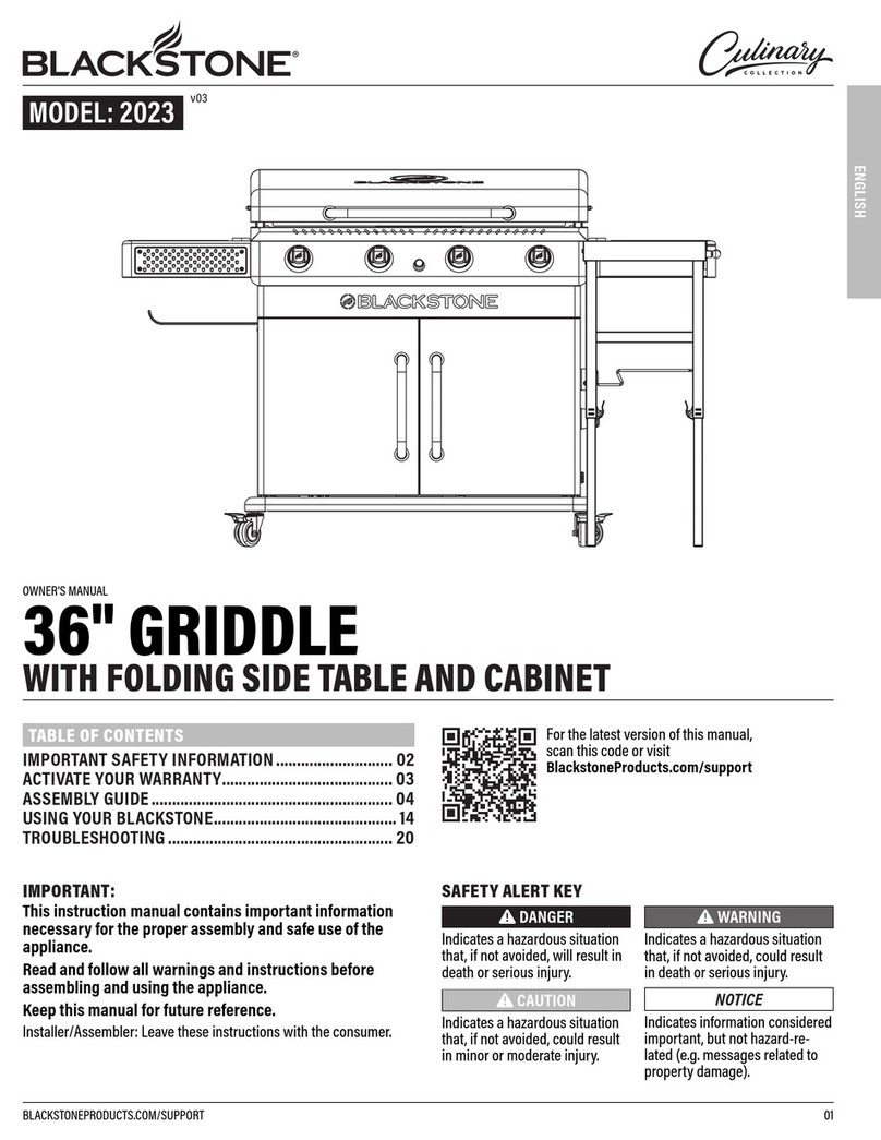 Black Stone Culinary 2023 owner's manual