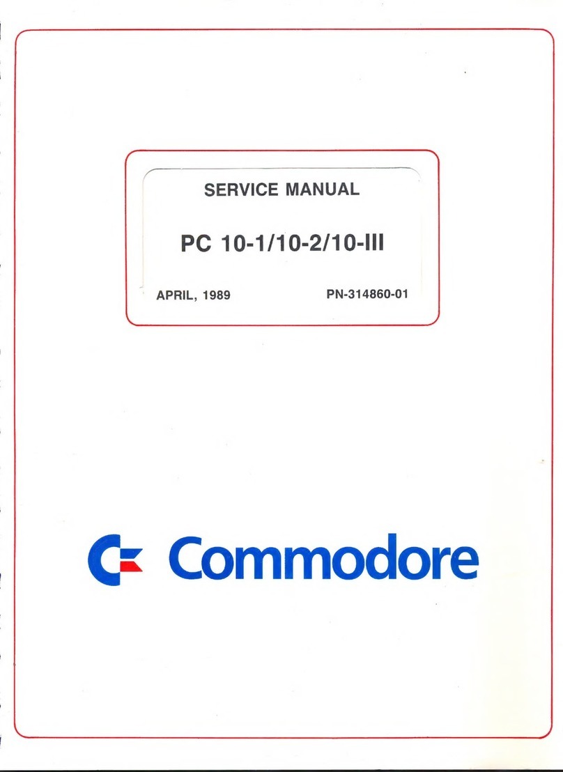 Commodore PC 10-1 User manual