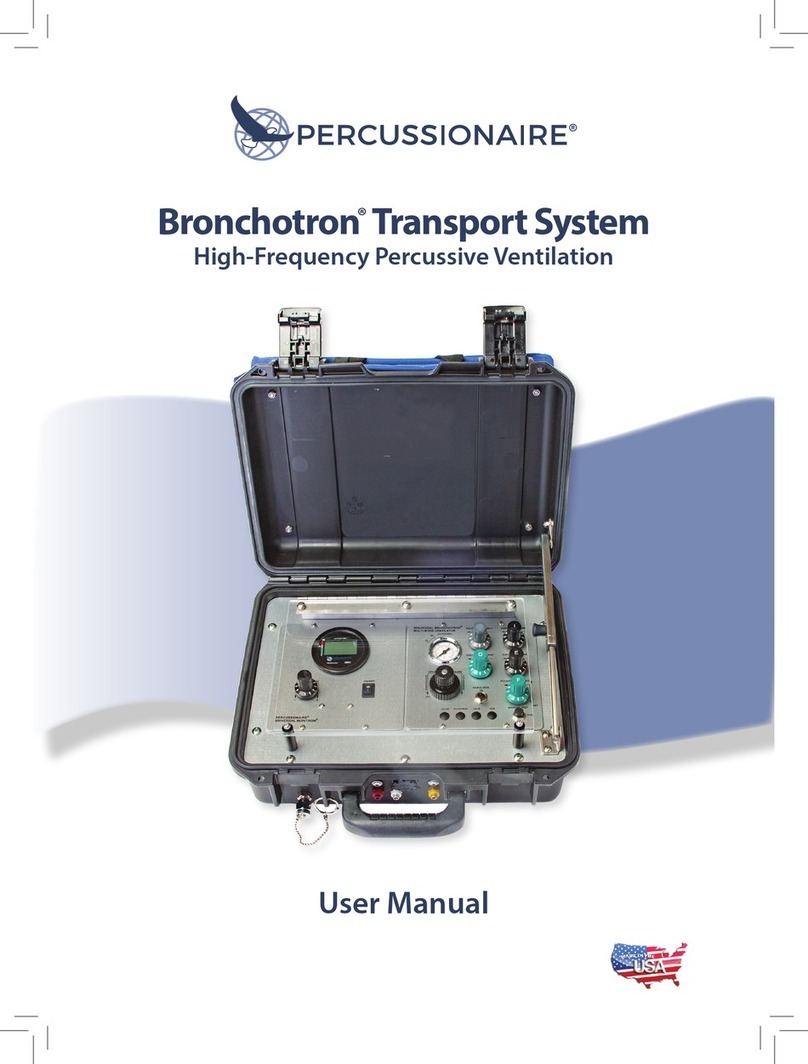 Percussionaire Bronchotron Transport System user manual