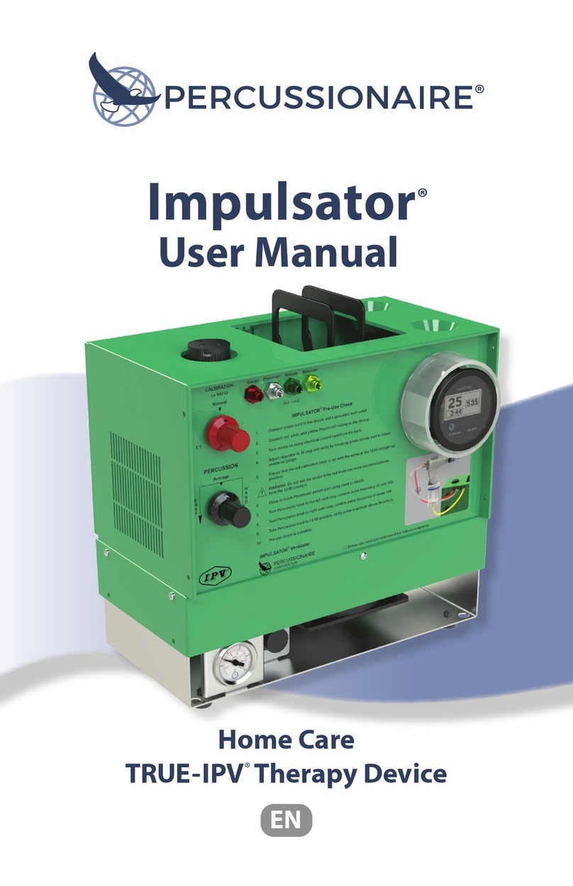 Percussionaire Impulsator Home Care TRUE-IPV Therapy Device user manual