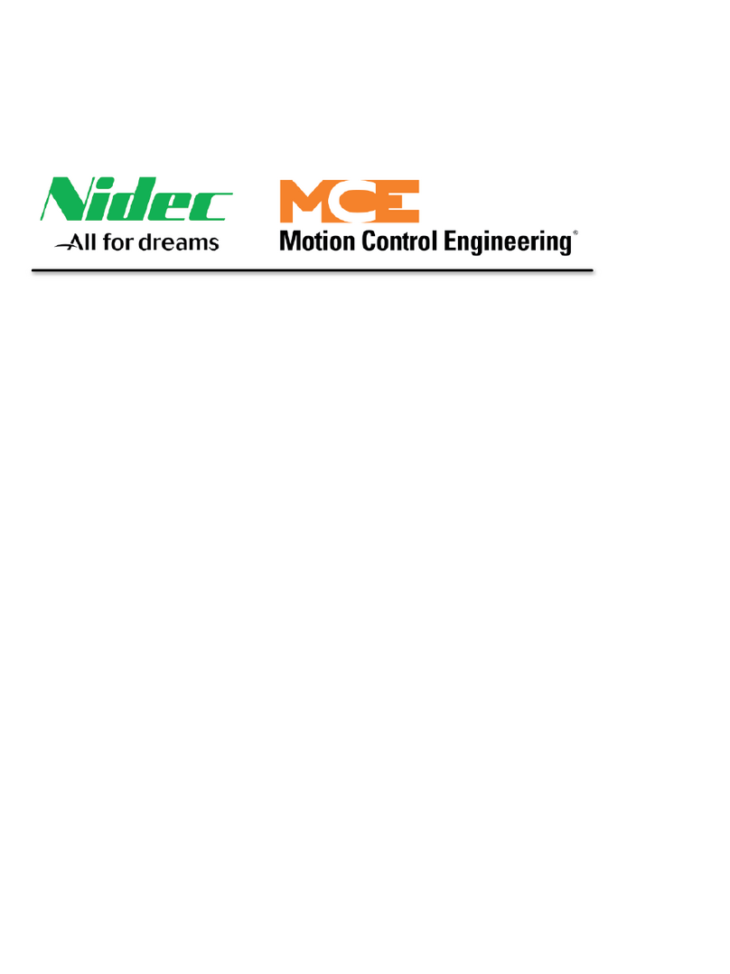 Nidec MCE Motion 4000 manual