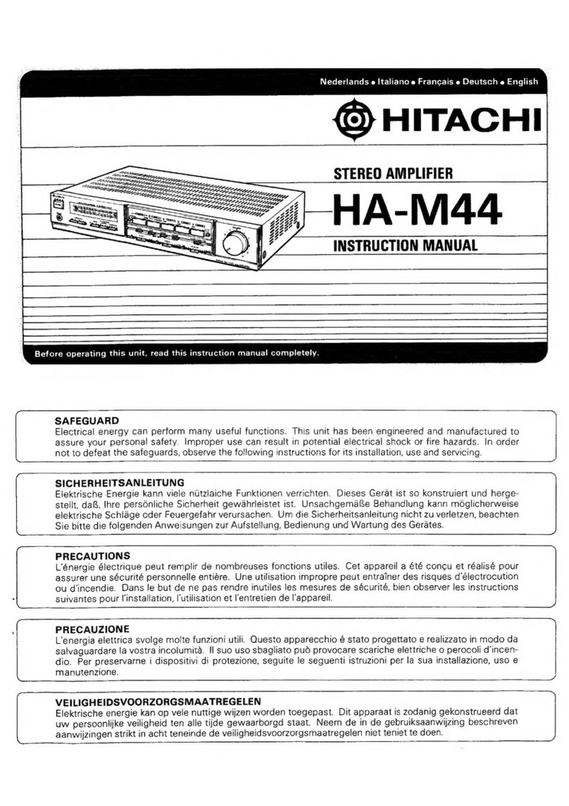 Hitachi HA-M44 instruction manual