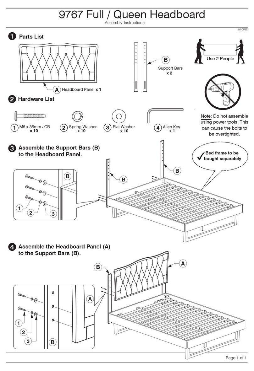 Baxton Studio Nikita 9767 Assembly instructions Baxton Studio Nikita 9767 Assembly instructions