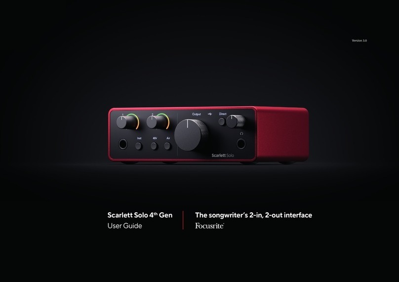 Scarlett t Solo 4th Gen user guide