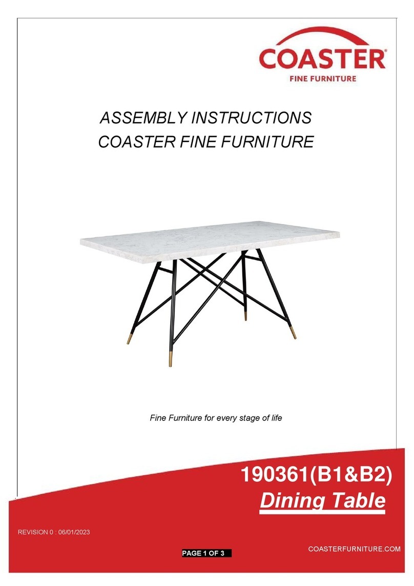 Coaster 190361 B1 User manual