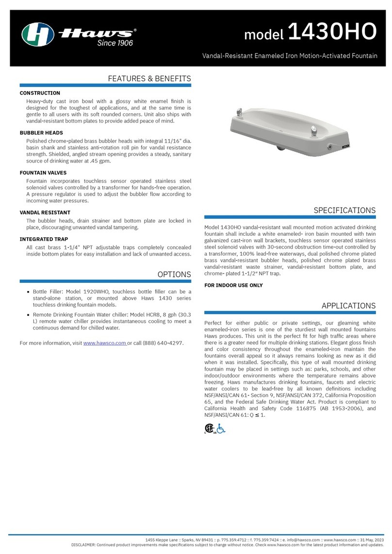 Haws 1430HO manual