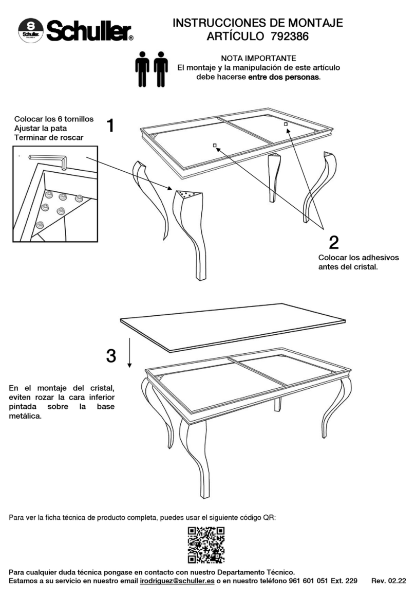Schuller 792386 Assembling instructions Schuller 792386 Assembling instructions