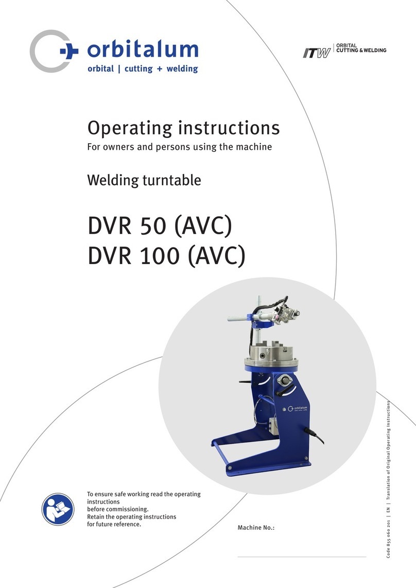 Orbitalum DVR 50 (AVC) operating instructions Orbitalum DVR 50 (AVC) operating instructions