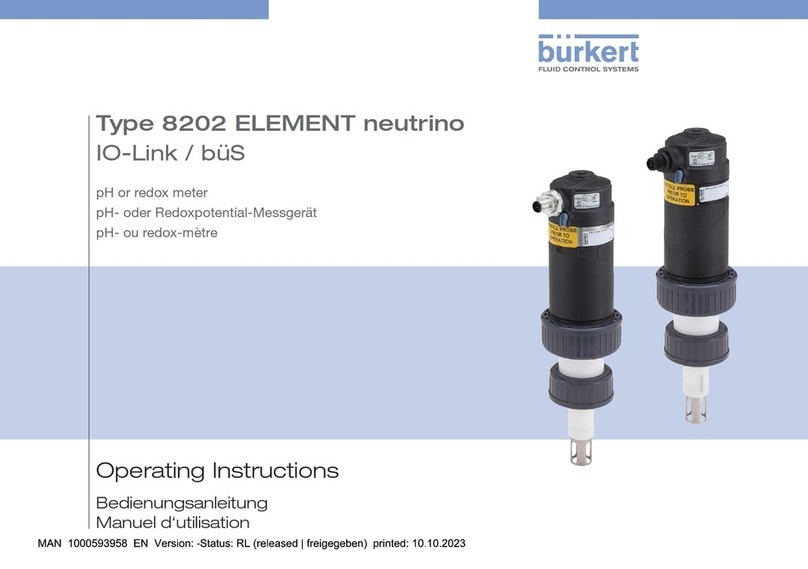 Burkert ELEMENT neutrino 8202 operating instructions