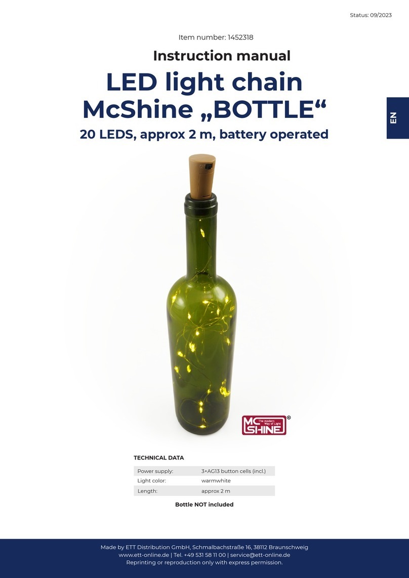 McShine BOTTLE instruction manual