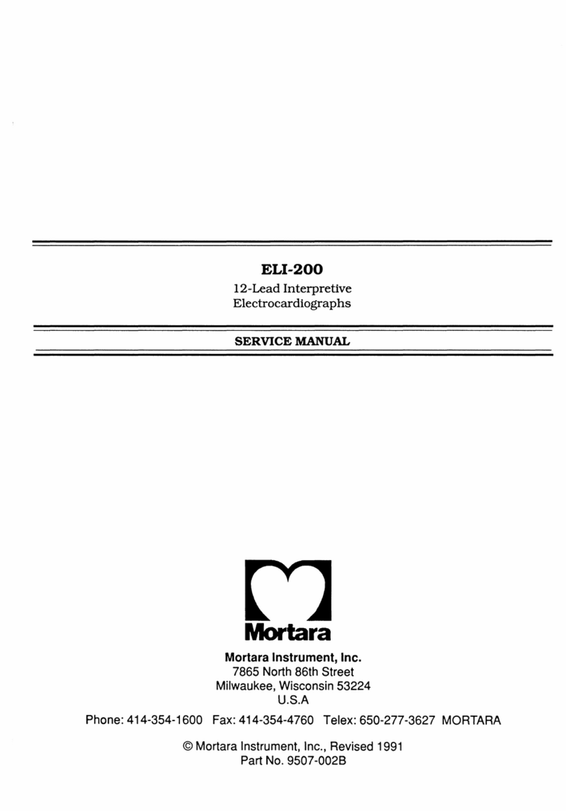 Mortara ELI-200 User manual Mortara ELI-200 User manual