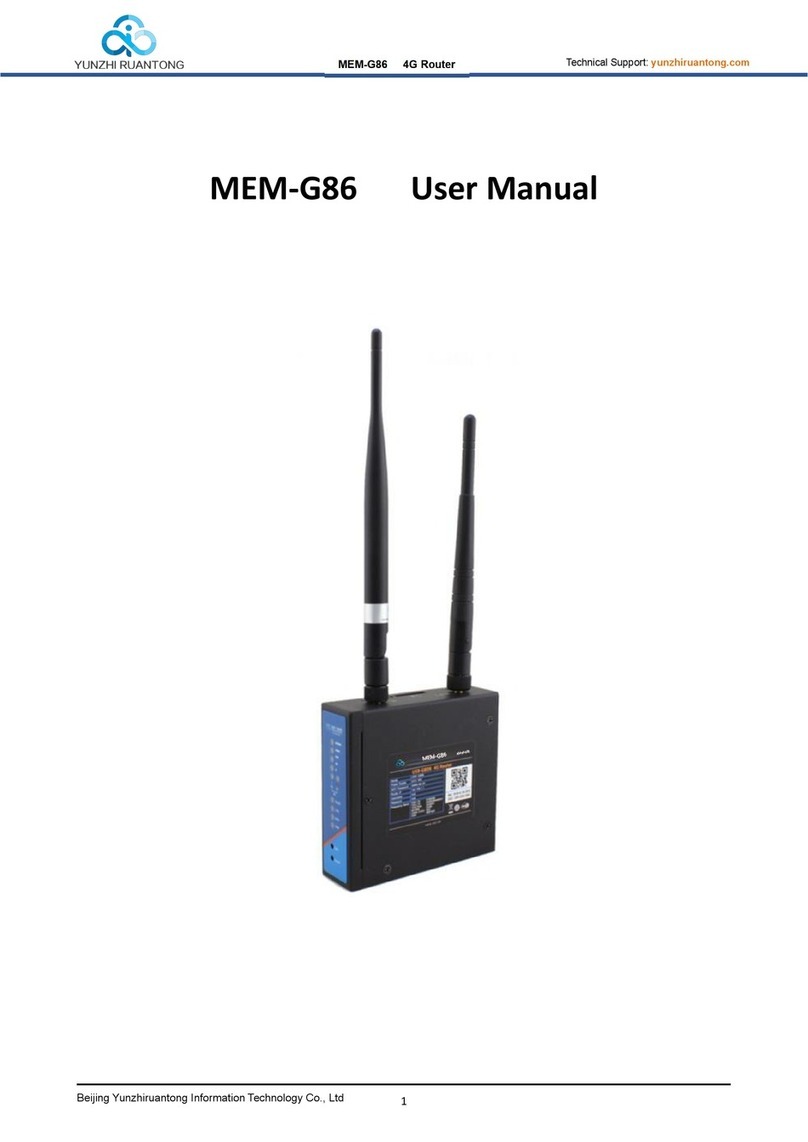 YUNZHI RUANTONG MEM-G86 user manual
