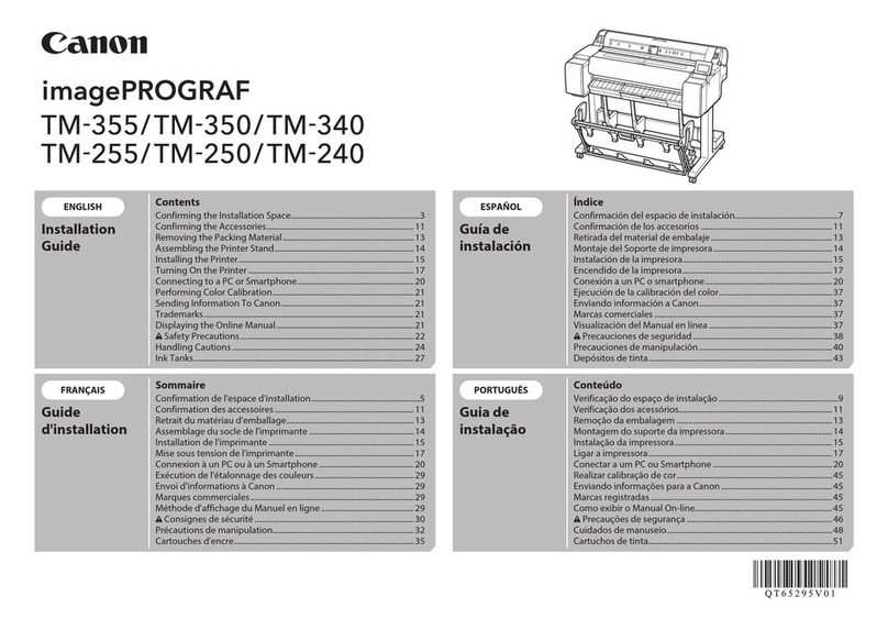 Canon imagePROGRAF TM-355 User manual