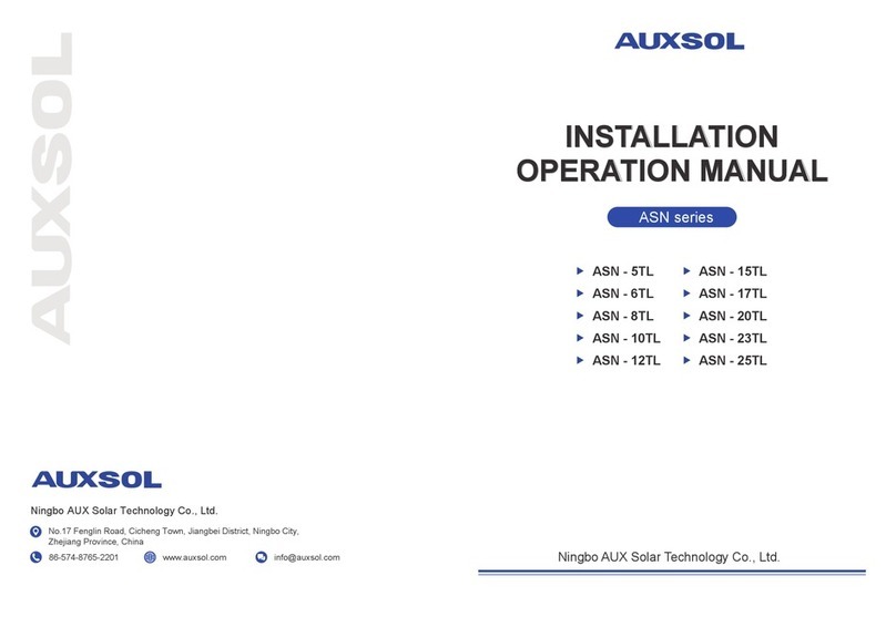 AUXSOL ASN Series User manual