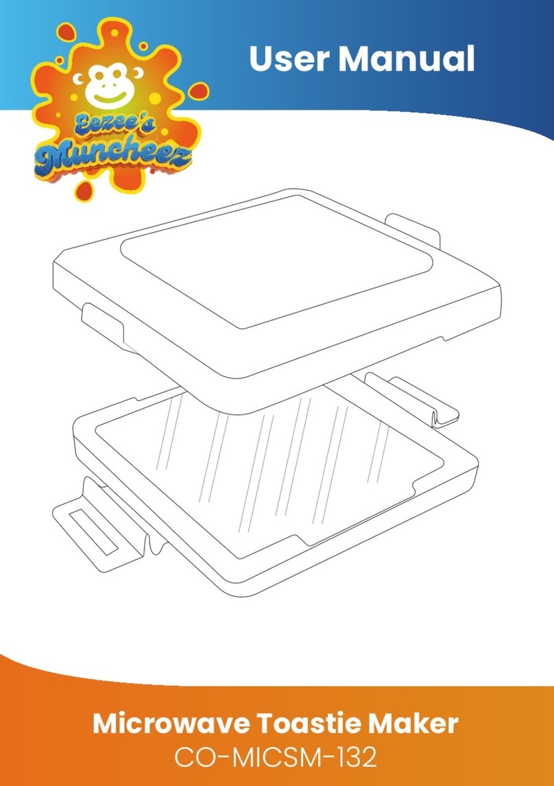 Laser Eezee's Muncheez Microwave Toastie Maker user manual