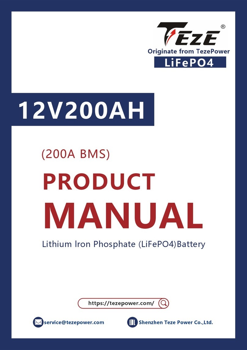 Teze 12V200AH product manual