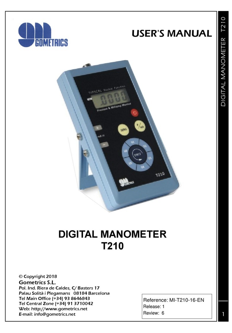 GOMETRICS T210 user manual