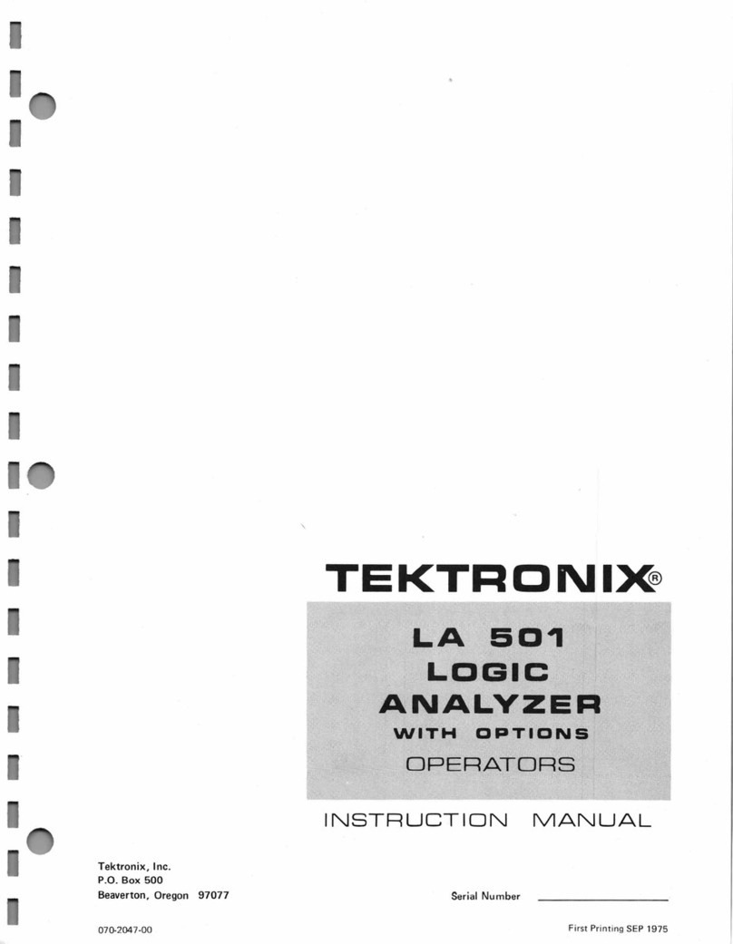 Tektronix LA 501 User manual
