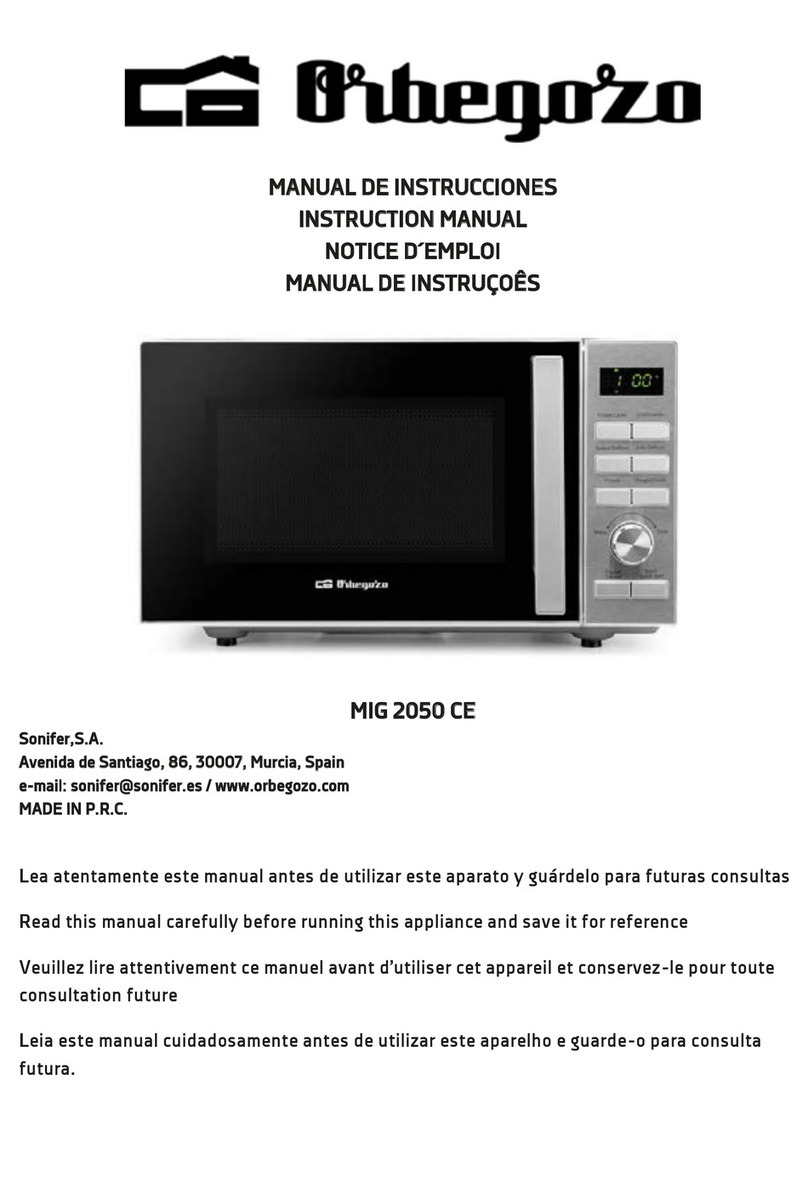 Orbegozo MIG 2050 CE User manual