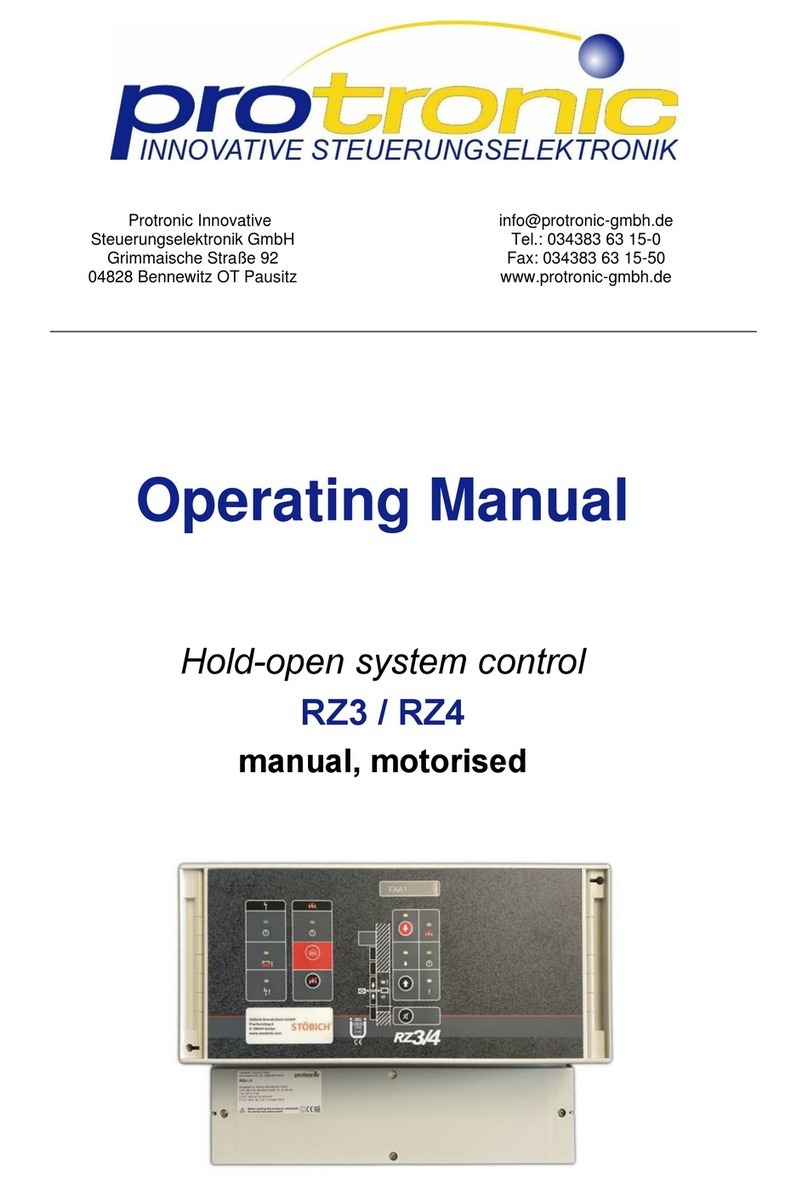 Protronic RZ3 operating manual