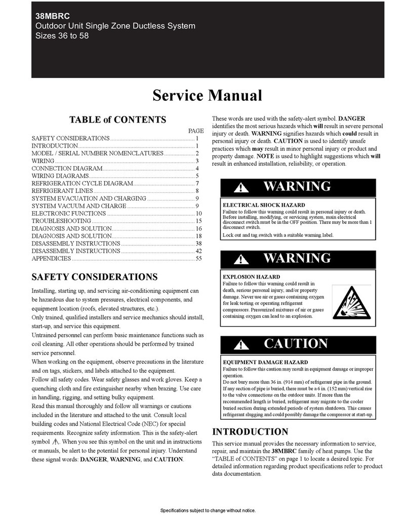 Carrier 38MBRC Series Service manual