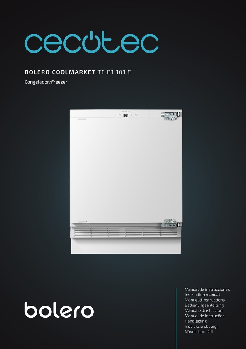 cecotec BOLERO COOLMARKET TF B1 101 E instruction manual