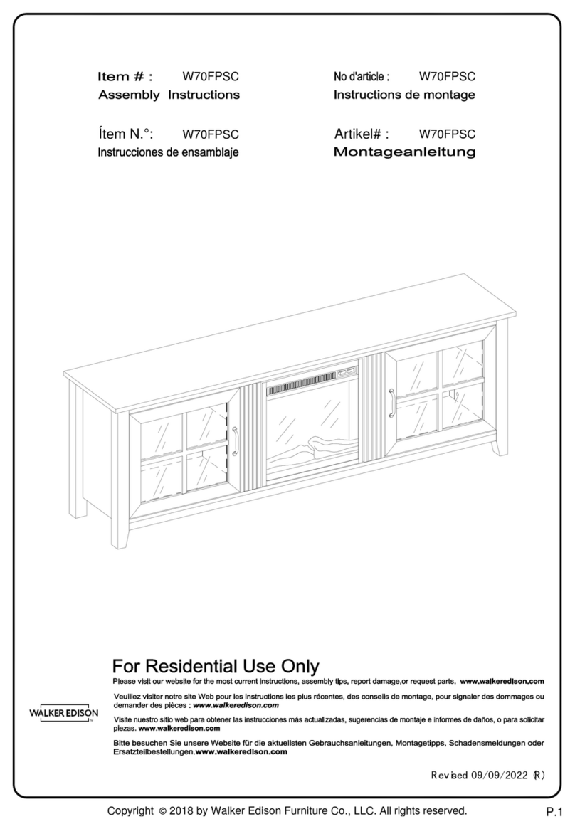 Walker Edison W70FPSC User manual