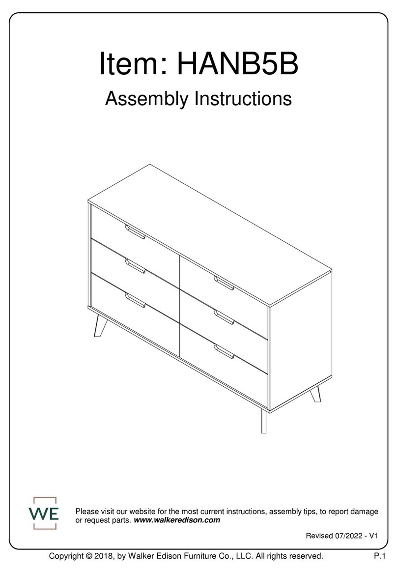 Walker Edison HANB5B User manual Walker Edison HANB5B User manual