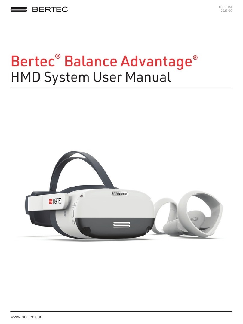 Bertec Balance Advantage HMD System user manual