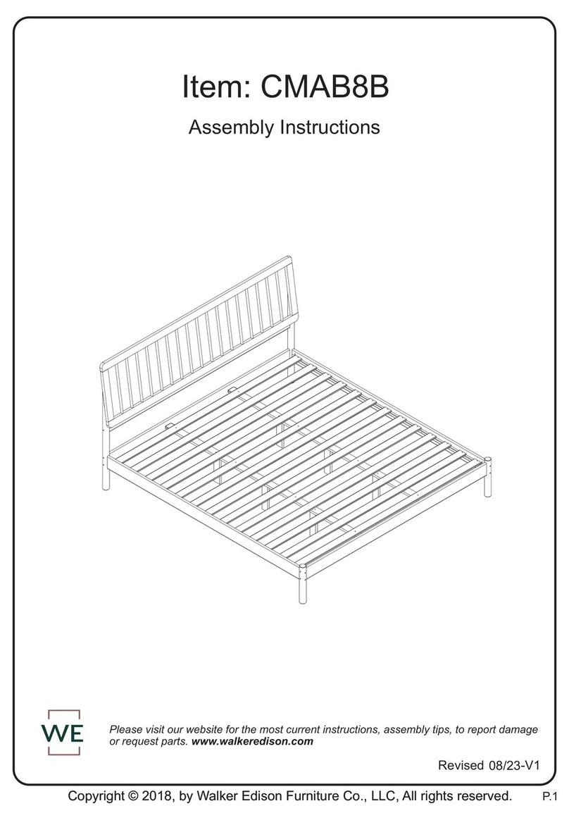 Walker Edison Cama CMAB8B User manual
