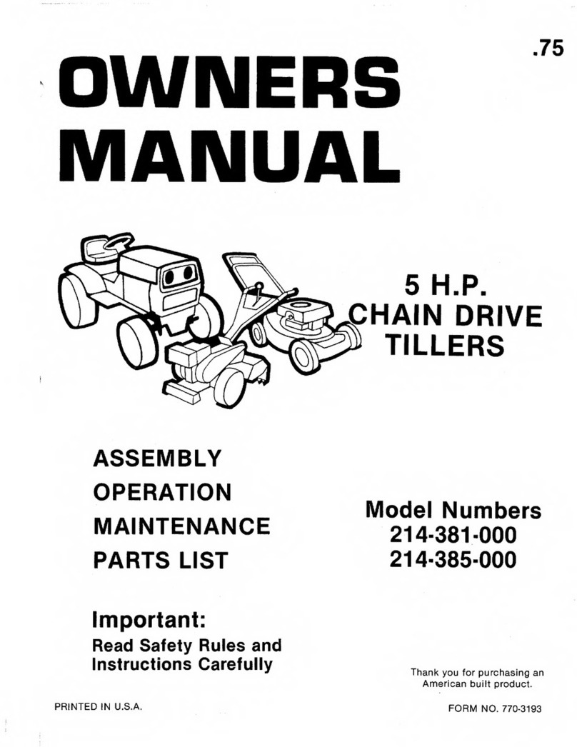 MTD 214-381-000 User manual